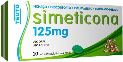 SIMETICONA 125MG CX 10 CAPS SANDOZ