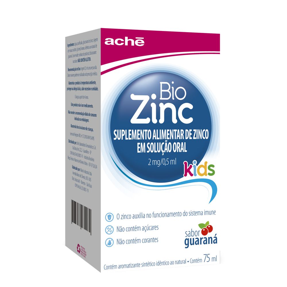 VITAMINA BIOZINC KIDS75ML ACHE