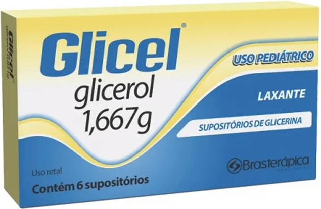 GLICEL PEDIATRICO CX 6 SUPOSITORIOS BRASTERAPICA