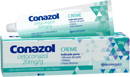CETOCONAZOL 20MG CREME 20GR  - CONAZOL -  BRASTERAPICA