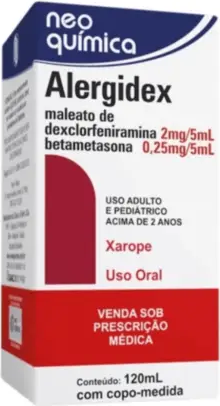 DEXCLOR+BETAMETASONA  XPE 120ML  - ALERGIDEX -  NEO QUIMICA