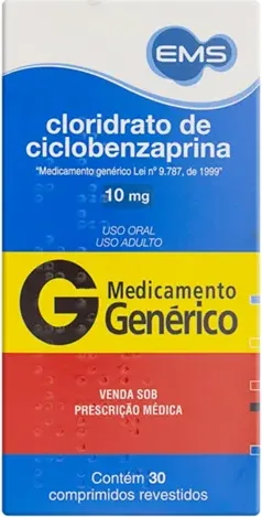 CICLOBENZAPRINA 10MG CX 10 COMP EMS