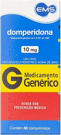 DOMPERIDONA 10MG CX 60 COMP EMS