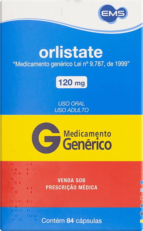 ORLISTATE 120MG CX 84 CAPS EMS