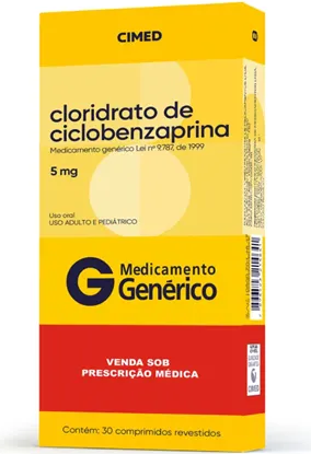 CICLOBENZAPRINA 5MG CX 30 COMP CIMED