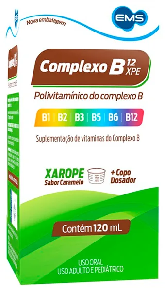 COMPLEXO B CX 12 XPE 120ML EMS MARCAS