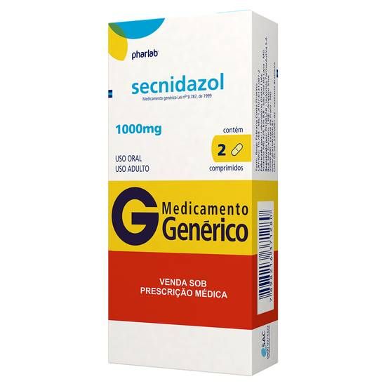 SECNIDAZOL 1000MG CX 04 COMP PHARLAB