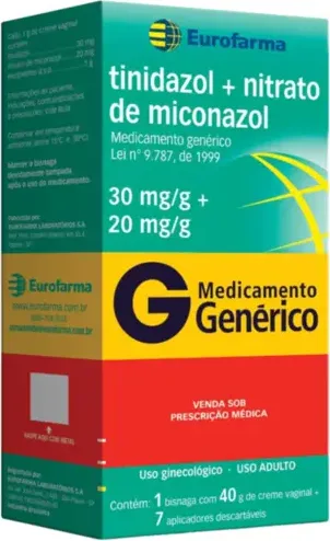 TINIDAZOL+ MICONAZOL CREM VAG 40G 7APLIC EUROFARMA