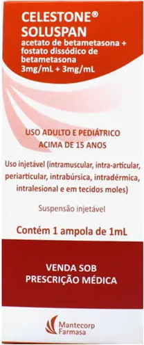CELESTONE SOLUSPAN 3+3MG INJ CX 1AMP X 1ML MANTECORP/FARMASA