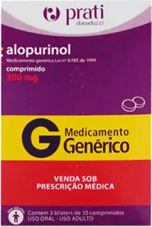 ALOPURINOL 300MG CX 30 COMP PRATI