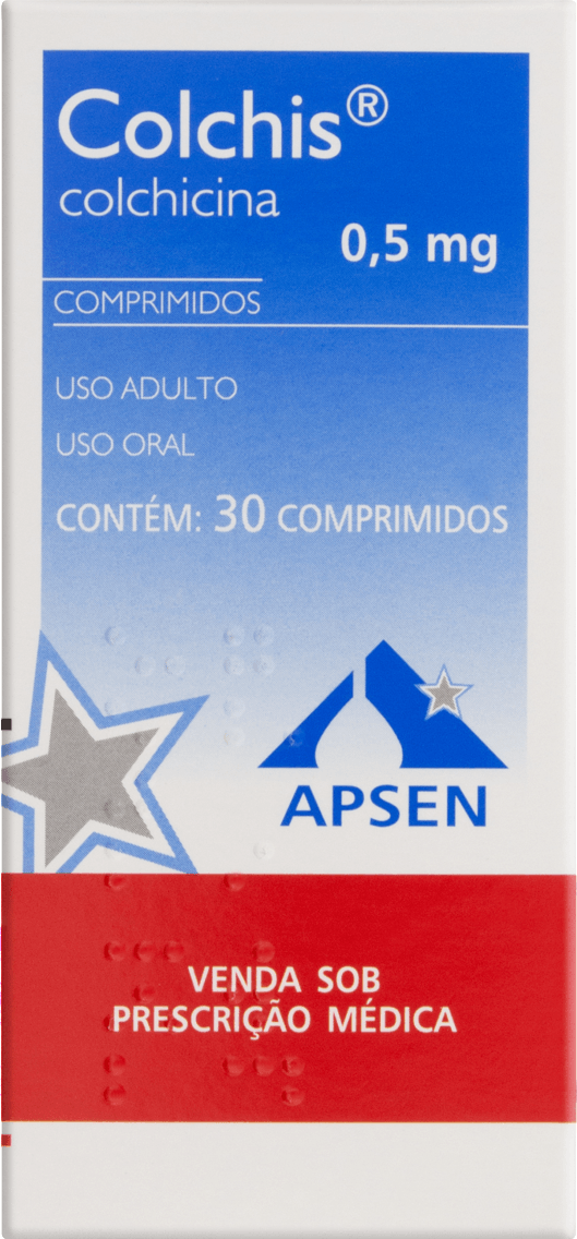 COLCHIS 0,5MG CX 30 COMP APSEN
