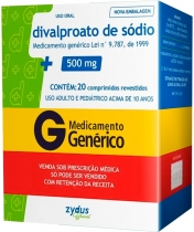 DIVALPROATO SODIO 250MG CX 20 COMP ZYDUS NIKKHO