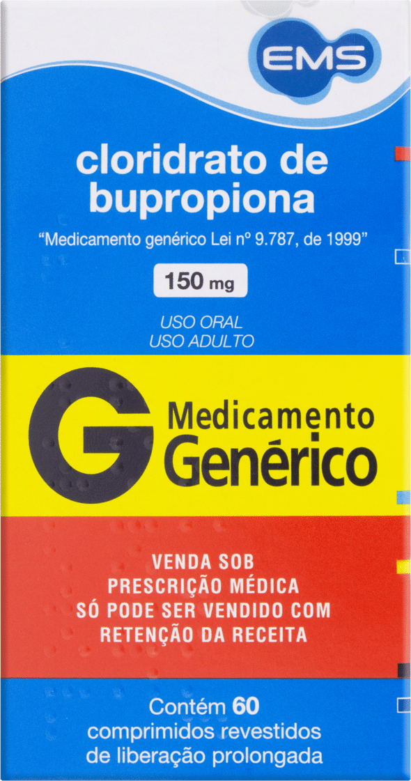 BUPROPIONA 150MG CX 60 COMP EMS