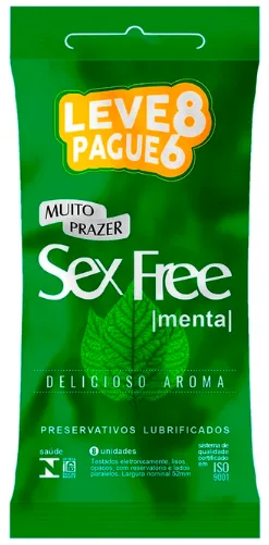 PRES SEX FREE MASC. MENTA LEVE 8 PAGUE 6