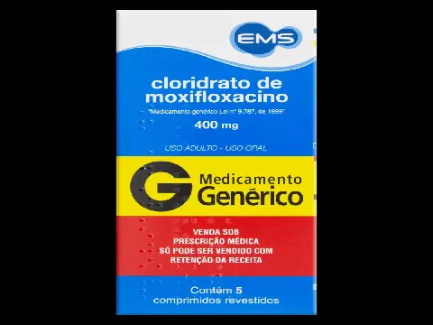 MOXIFLOXACINO 400MG CX 5 COMP EMS