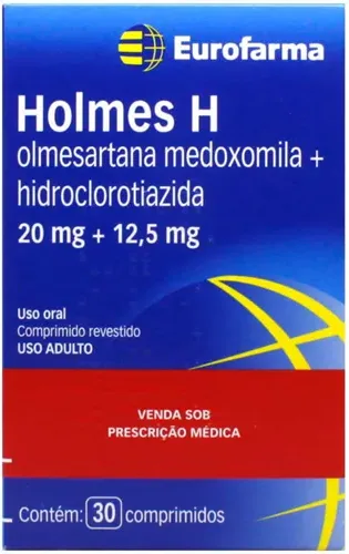 HOLMES H 20+12,5MG CX 30 COMP EUROFARMA