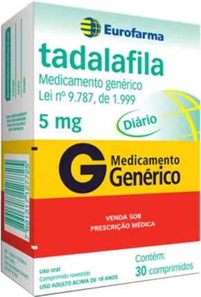 TADALAFILA 5MG CX 30 COMP EUROFARMA