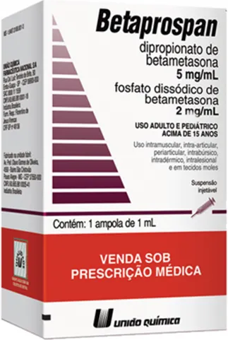 BETAMETASONA INJETAVEL 1 AMP 1ML - BETAPROSPAN - ON