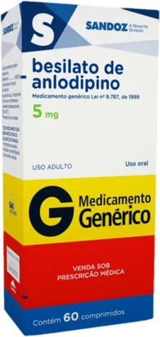 ANLODIPINO 10MG CX 60 COMP SANDOZ
