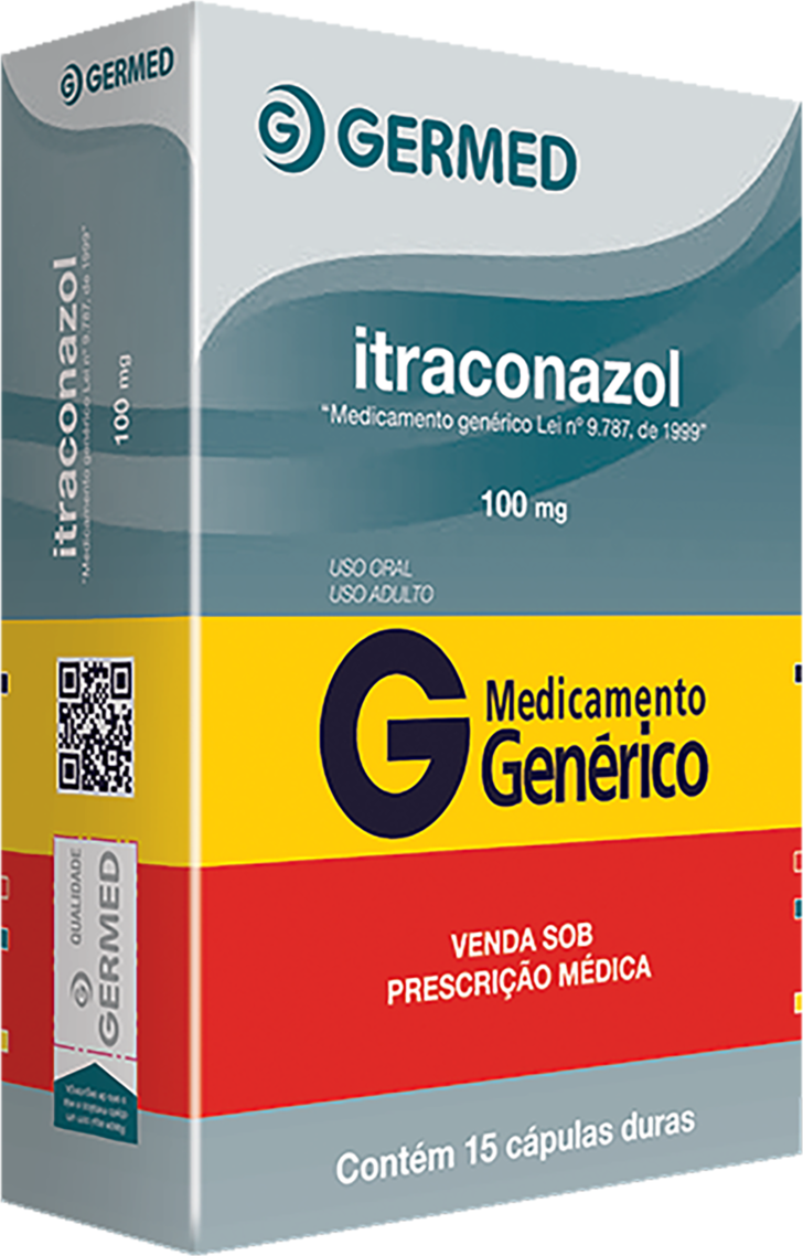ITRACONAZOL 100MG CX 15 CAPS GERMED