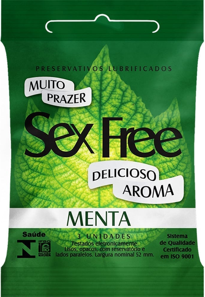 PRES SEX FREE MASC. MENTA C/3 UND