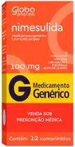 NIMESULIDA 100MG CX 12 COMP - SCAFLOGIN - GLOBO