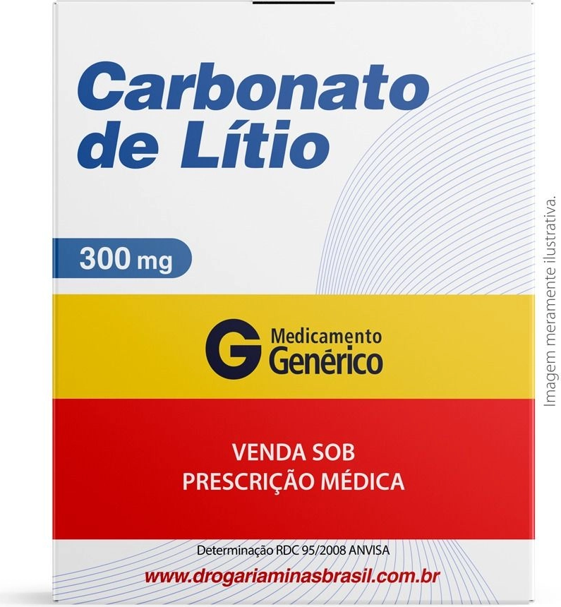 CARBONATO LITIO 300MG CX 90 COMP BIOLAB