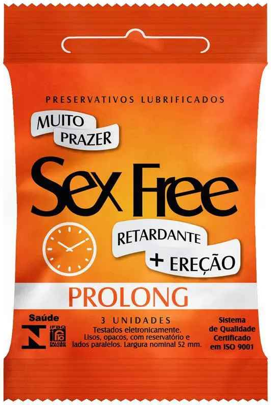 PRES SEX FREE MASC. ACAO PROLONGADA C/3UND C C/48