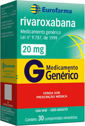 RIVAROXABANA 10MG CX 30 COMP EUROFARMA