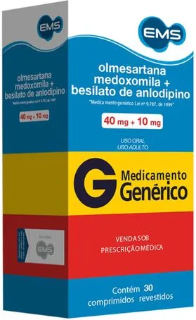OLESARTANA+HIDRO 40MG+25MG CX 30 COMP EMS