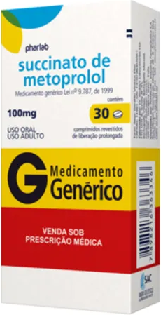 METOPROLOL 100MG CX 30 COMP PHARLAB