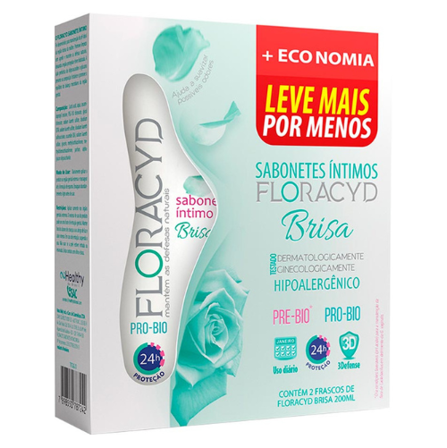 KIT FLORACYD SAB INTIM BRISA 200ML  - 2UN -