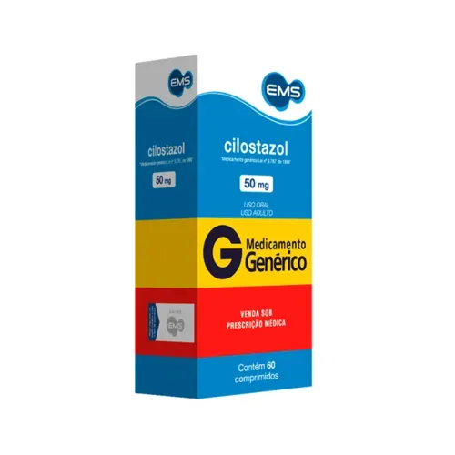 CILOSTAZOL 50MG CX 60 COMP EMS