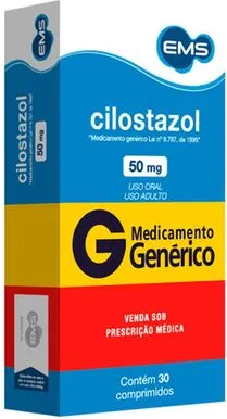 CILOSTAZOL 50MG CX 30 COMP EMS