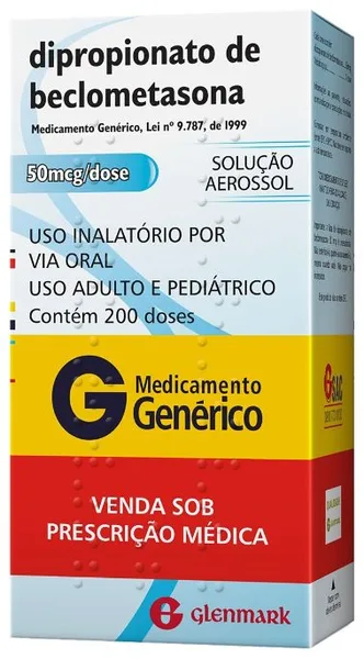 BECLOMETASONA 50MCG SOL AER INAL OR200+BOMBA GLENMARK