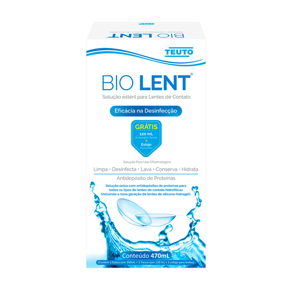 KIT BIO LENT P/ LENTE CONTATO 350ML+120ML