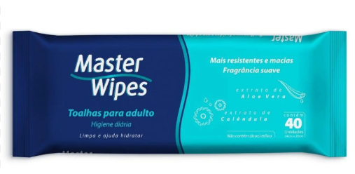 TOALHA UMED MASTER WIPES ADULTO 40UN