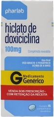 DOXICICLINA 100MG CX 20 COMP PHARLAB