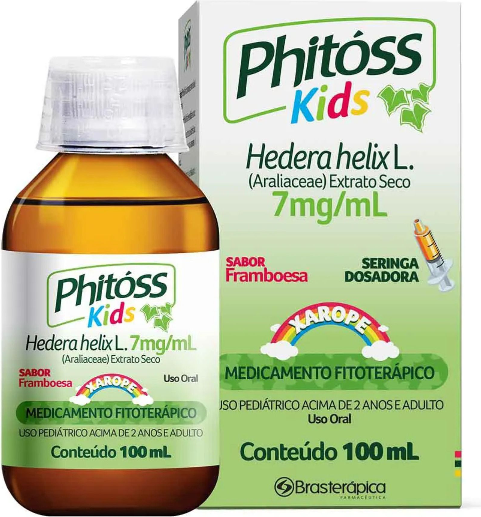 XAR HEDERA 7MG 100ML  - PHITOSS KIDS -  BRASTERAPICA