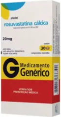 ROSUVASTATINA 20MG CX 30 COMP PHARLAB