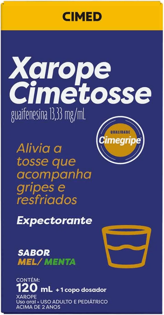 XAROPE CIMETOSSE 13,33MG XPE CTPLAS PET X 120ML+COP MEL CIMED