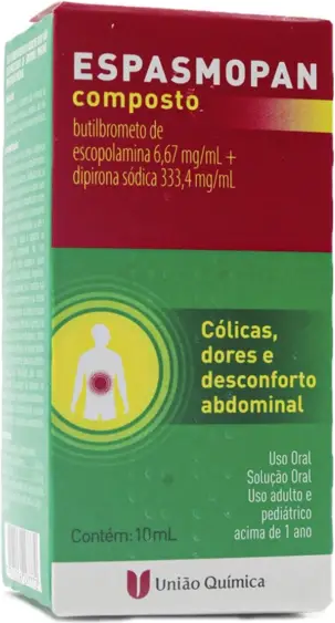 ESCOPOLAMINA COMPOSTA 10ML - ESPASMOPAN UNIAO QUIMICA