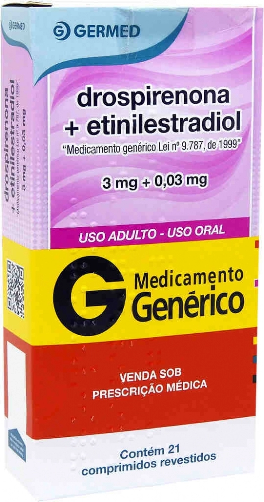 DROSPIRENONA+ETINILESTRADIOL 3+0,03MG CX 21 COMP EUROFARMA