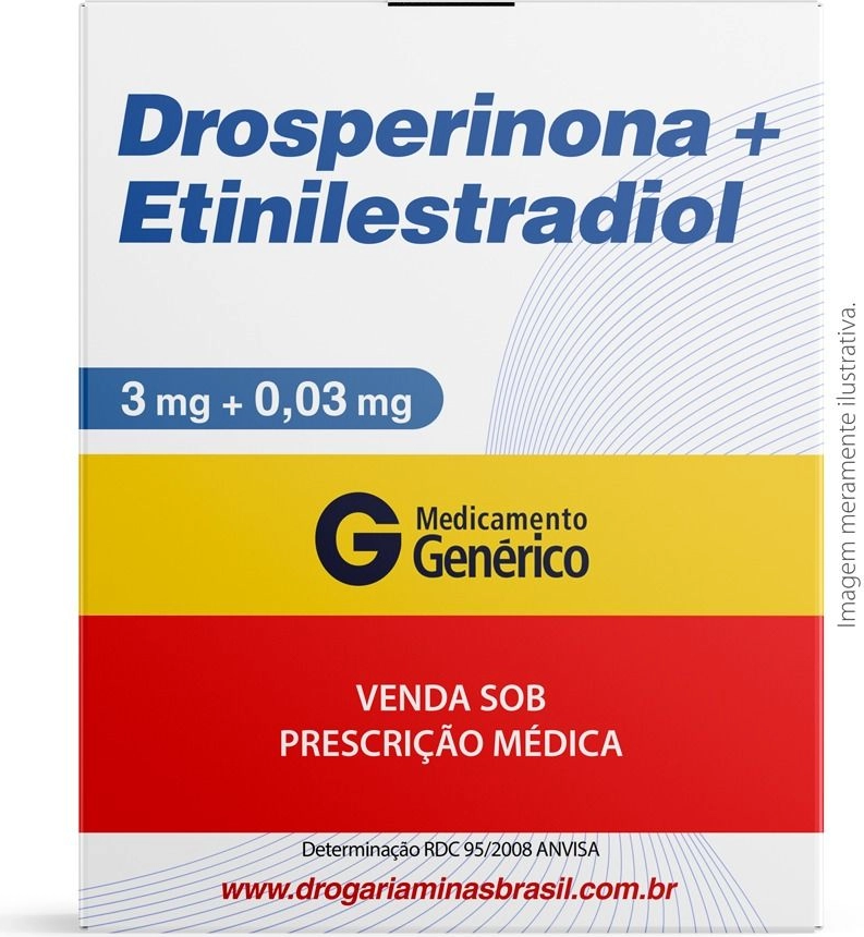 DROSPIRENONA+ETINILESTRADIOL 3+0,03MG CX 63 COMP EUROFARMA