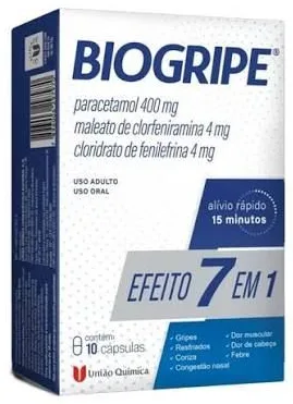 BIOGRIPE CX 10 CAPS UNIAO QUIMICA