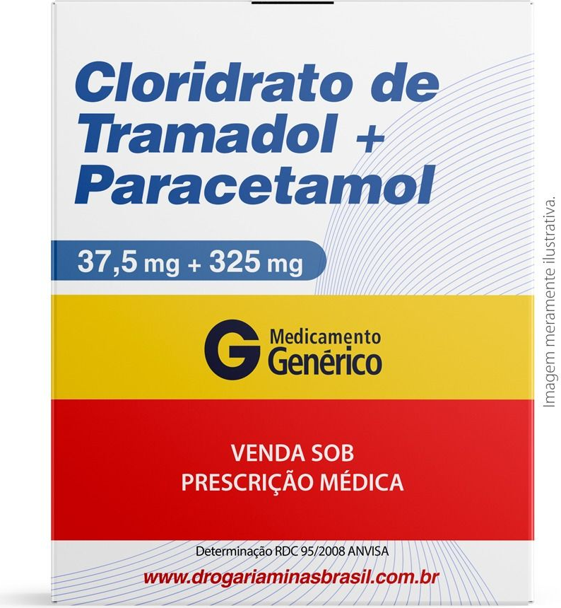 TRAMADOL+PARACETAMOL 37,5+325MG CX 20 COMP EMS