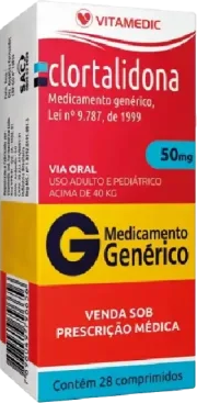 CLORTALIDONA 50MG CX 30 COMP VITAMEDIC