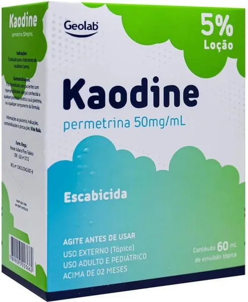 PERMETRINA 5% LC 60ML  - KAODINE -  GEOLAB