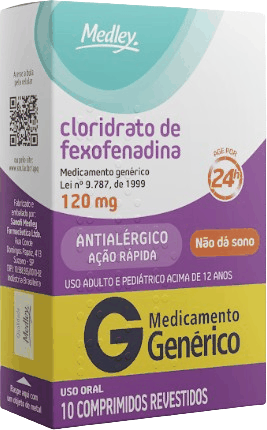 FEXOFENADINA 120MG CX 10 COMP SANOFI/MEDLEY