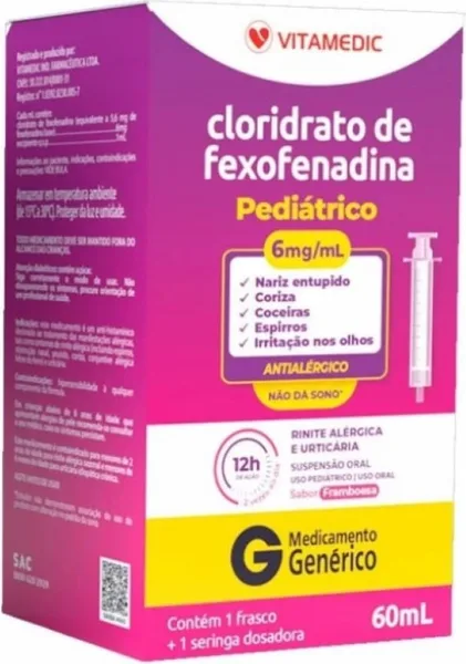 FEXOFENADINA 6MG 60ML SER ORAL VITAMEDIC